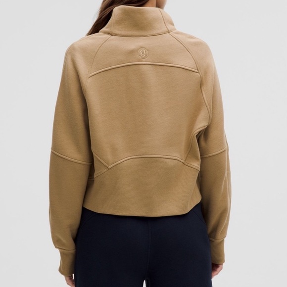 Lululemon Scuba Oversized Funnel-Neck Half Zip tan xs/s perfect condition! - Picture 5 of 6